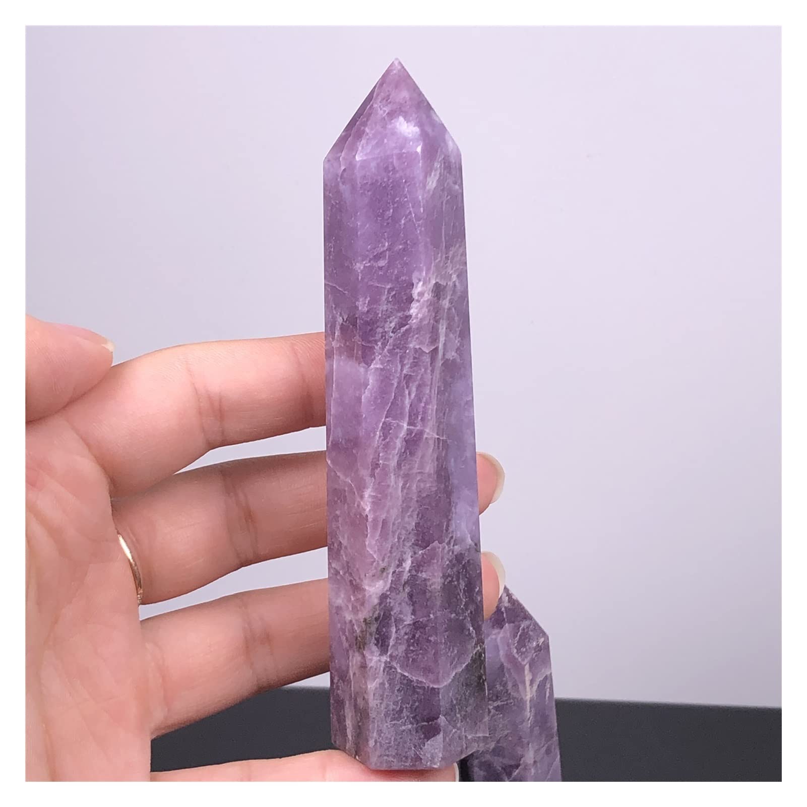 Amazon.co.jp: 天然レピドライト クリスタル ポイント レア ジェム